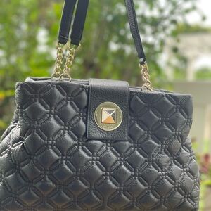Kate Spade Black Quilted Shoulder Bag
